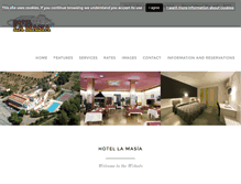 Tablet Screenshot of hotellamasia.com